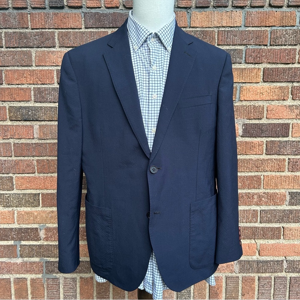 Ibiza Men’s Blue wool blend Blazer 42S